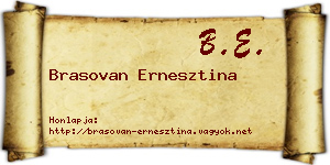 Brasovan Ernesztina névjegykártya